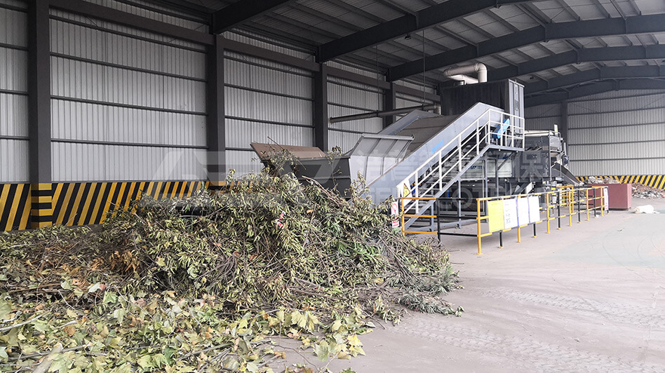 園林垃圾樹枝破碎處置生產線項目